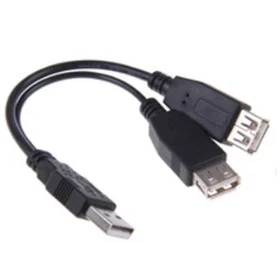 Customized USB splitter cable 2 female 1 male