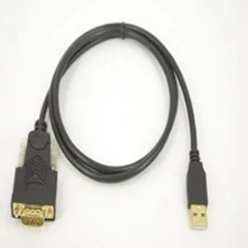 USB to RS232 / DB9 strain relief and molded connector converter cable