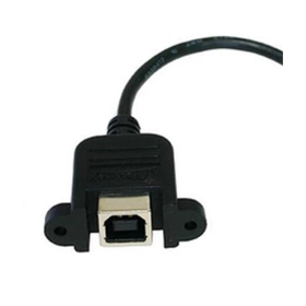 Type B USB Data Transfer Cable, Type B Female USB to Type B Male USB 350mm Black