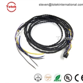mx3.0 8p to open end Custom wire harness with heat-shrinkable T bush