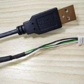 USB A male to SHR-05V-S-B 5P connector wire harness