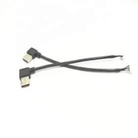 Straight type standard USB 2.0 to micro USB B data cable with two ferrite