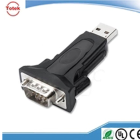 PL2303TA chip built-in RS232 to USB adapter connector with black color