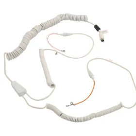 Medical: Mini Din with magnet to 4 ring terminals cable assembly